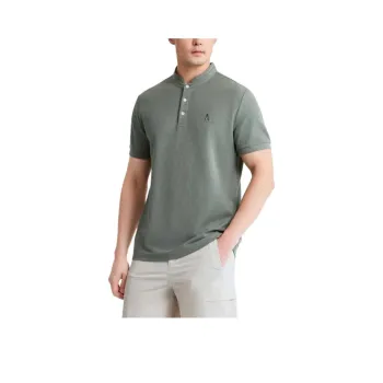 AIGLE Polo Shirt Men's Labyrinth Green
