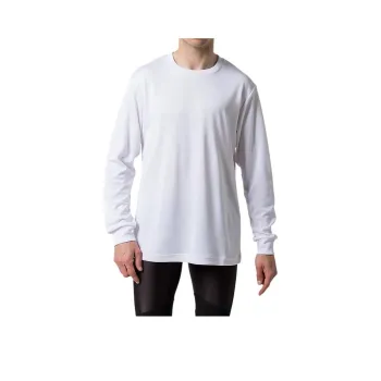 Asics Drop Shoulder Sleeve T Shirt Unisex White
