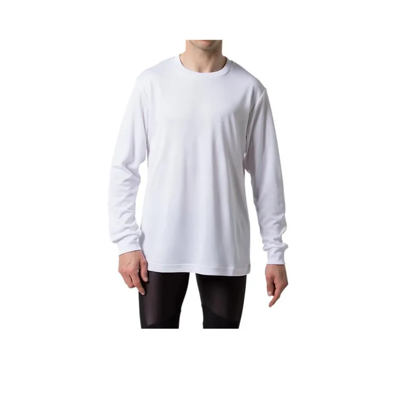 Asics Drop Shoulder Sleeve T Shirt Unisex White-0