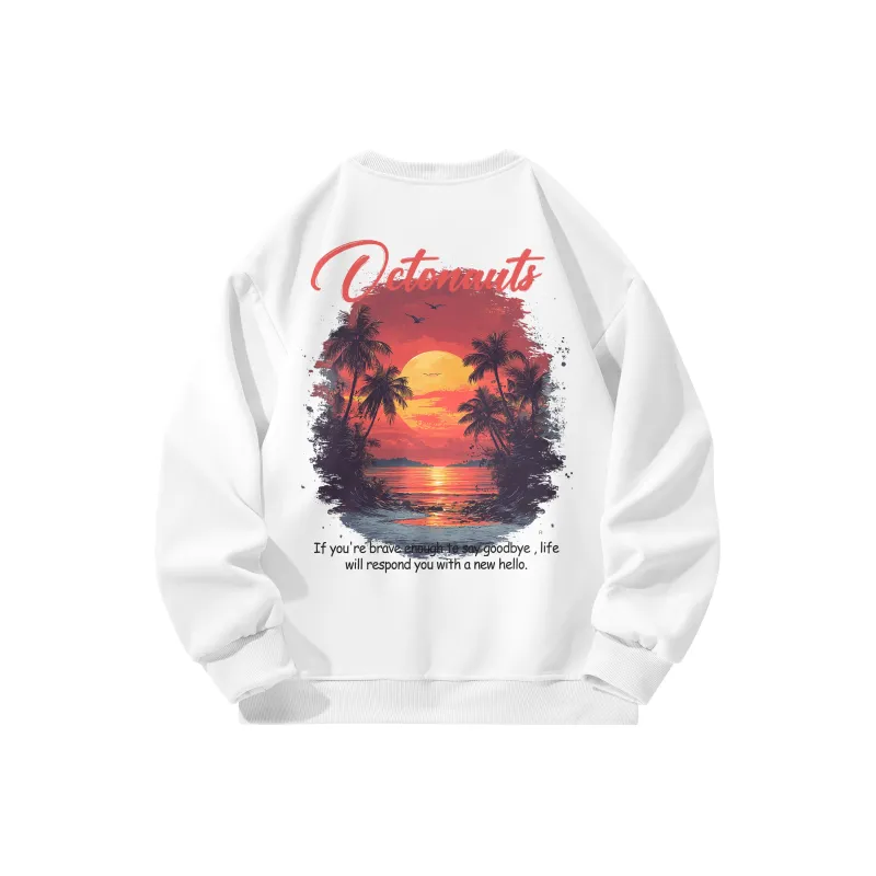 Small Columns Under The Sea Sweatshirt Unisex-15