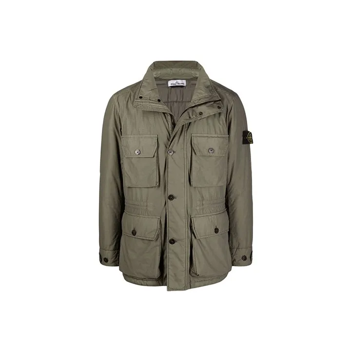 STONE ISLAND Jackets Men Lime Gray-0
