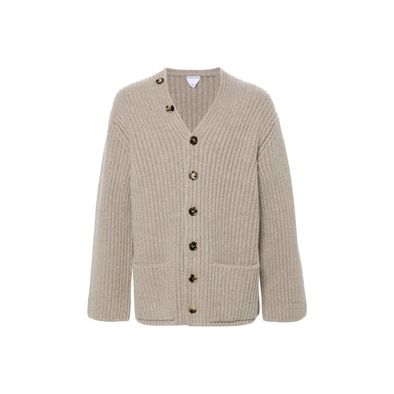 Bottega Veneta Button Up Ribbed Cardigan-0