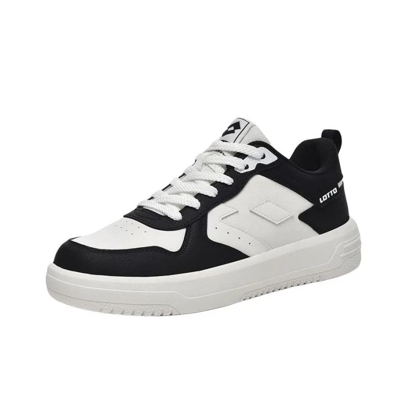 LOTTO Anti Slip Wear Resistant Low Top Skateboard Shoes Unisex Black-1