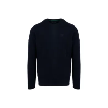BARBOUR Logo Embroidered Crewneck Knitted Jumper