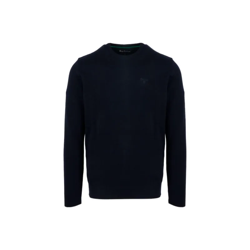 BARBOUR Logo Embroidered Crewneck Knitted Jumper-0