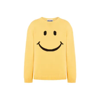 MOSCHINO Logo Embroidered Crewneck Jumper