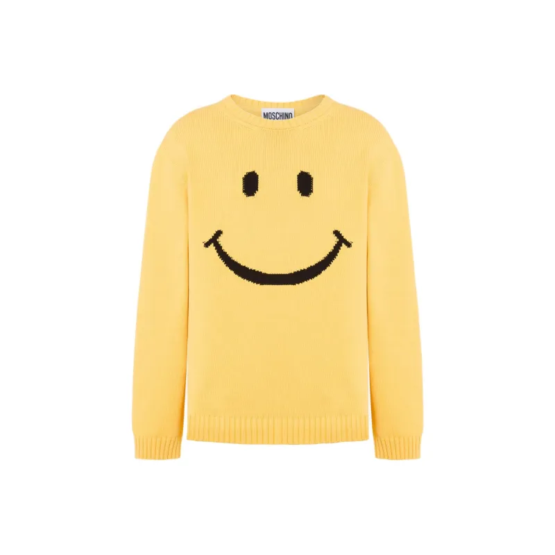 MOSCHINO Logo Embroidered Crewneck Jumper-0