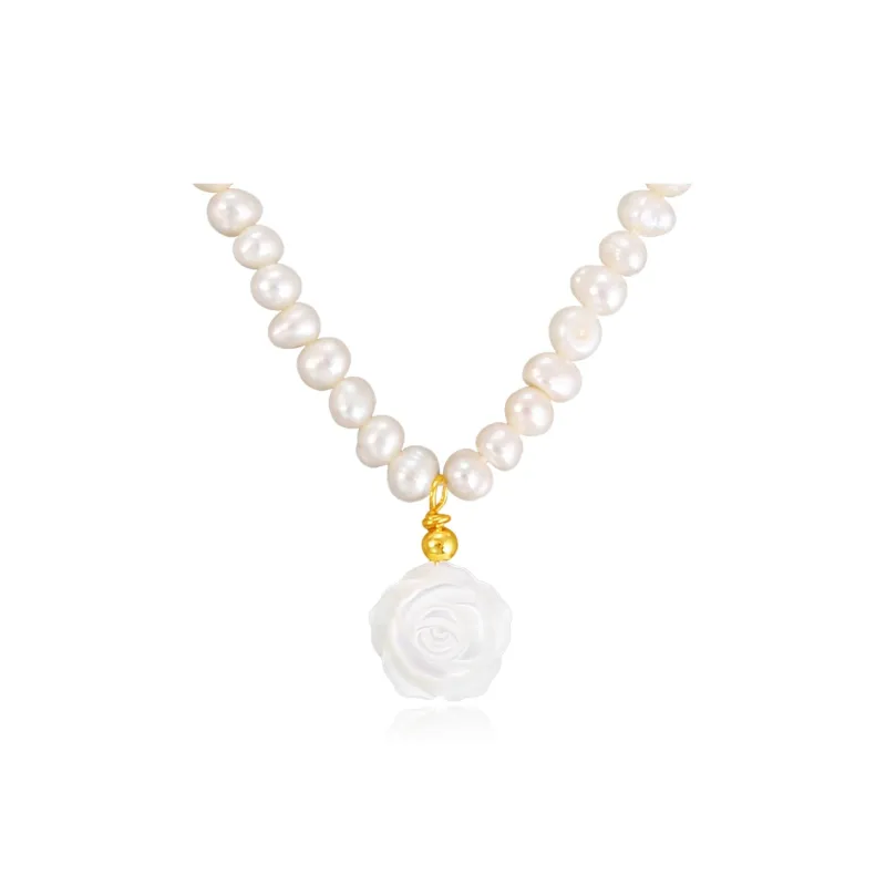 Taste The Color Pearl Necklaces Women's-0