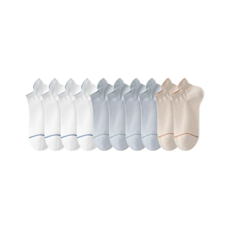 Cotton Gene Ankle Socks Men's 10 Pack-18