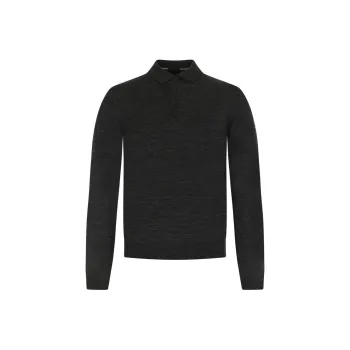 HUGO BOSS Long sleeved Virgin Wool Polo Shirt