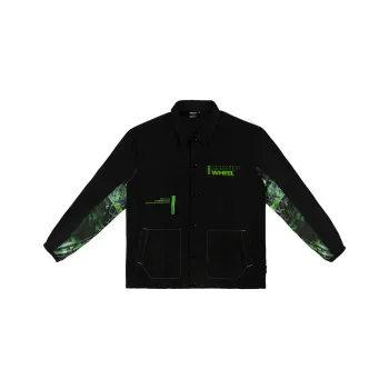 RUNNINWHEEL Loose Fit Thin Jacket Unisex Black