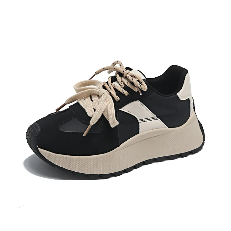 SUPEREDGE Slip Resistant And Abrasion Resistant Coverage Low Top Chunky Sneakers Women's-1