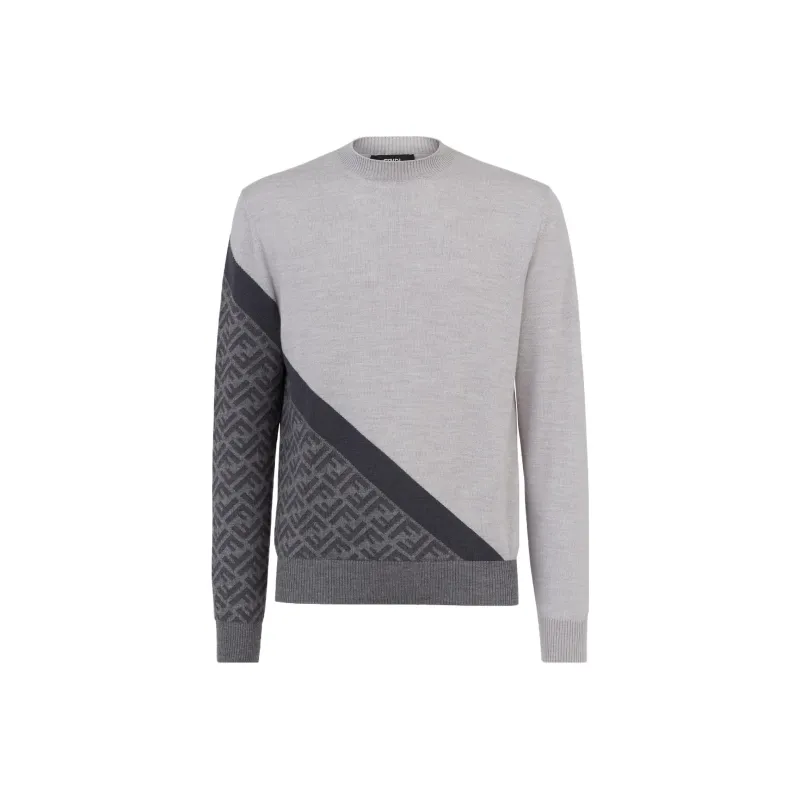 FENDI Sweaters Men Gray-0