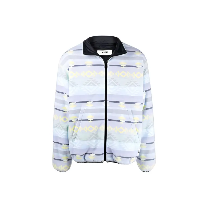 MSGM Abstract Pattern Printed Jacket-0