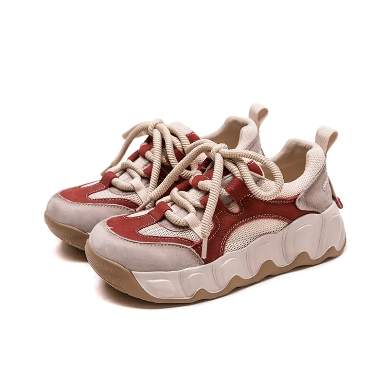 Chibang Height Increasing Lightweight Low Top Chunky Sneakers Women's-6