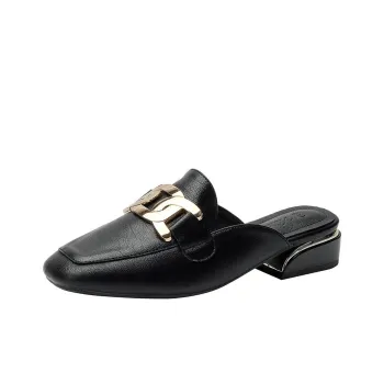 Than Than Me Closed Toe Slippers Women's Black