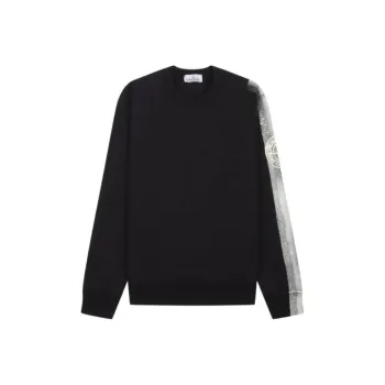 STONE ISLAND Logo Printed Crewneck Sweatshirt