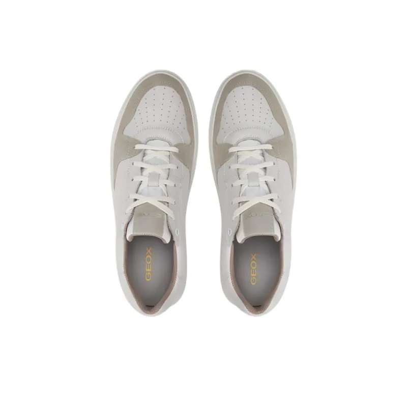 GEOX Deiven Low Top Skateboard Shoes Men's Ecru-3