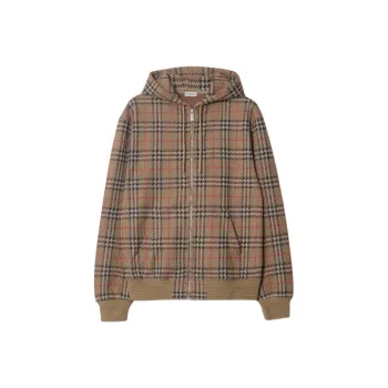 Burberry Check Zip Hoodie