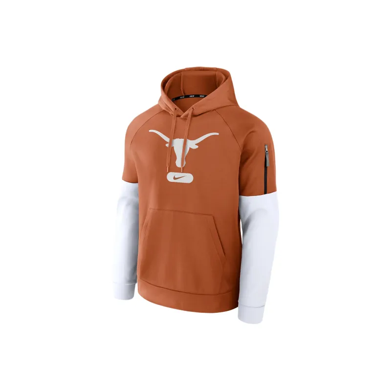 Nike Texas Longhorns Fitness Men’s Nike Therma College Pullover Hoodie-0