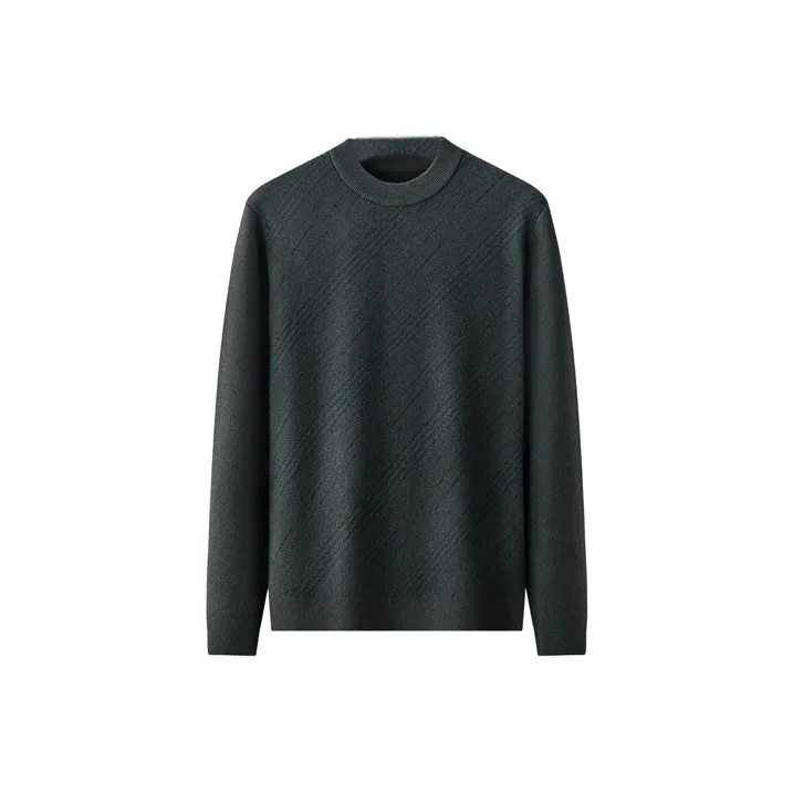 Red Bean Dad Style Thick Sweater Men's-0