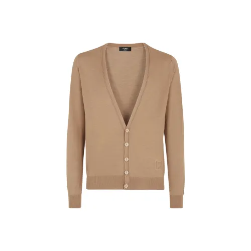 FENDI V Neck Buttoned Knitted Cardigan