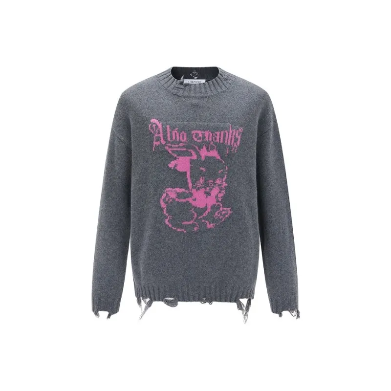 Abigthanks Sweaters Unisex Gray-0