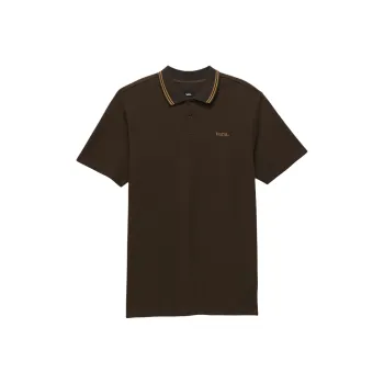 Vans Halecrest Polo Shirt Men's Dark Brown