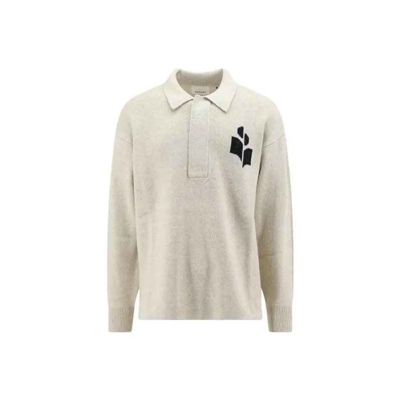 ISABEL MARANT Polo Collared Knitted Jumper-0