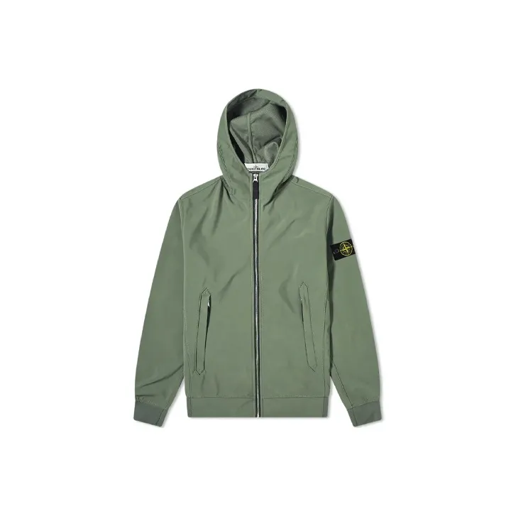 STONE ISLAND Jackets Men Army Green-0