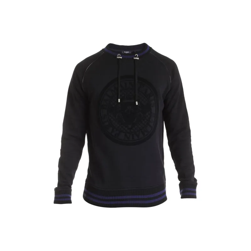 BALMAIN Sweater Men's Blue Black-0