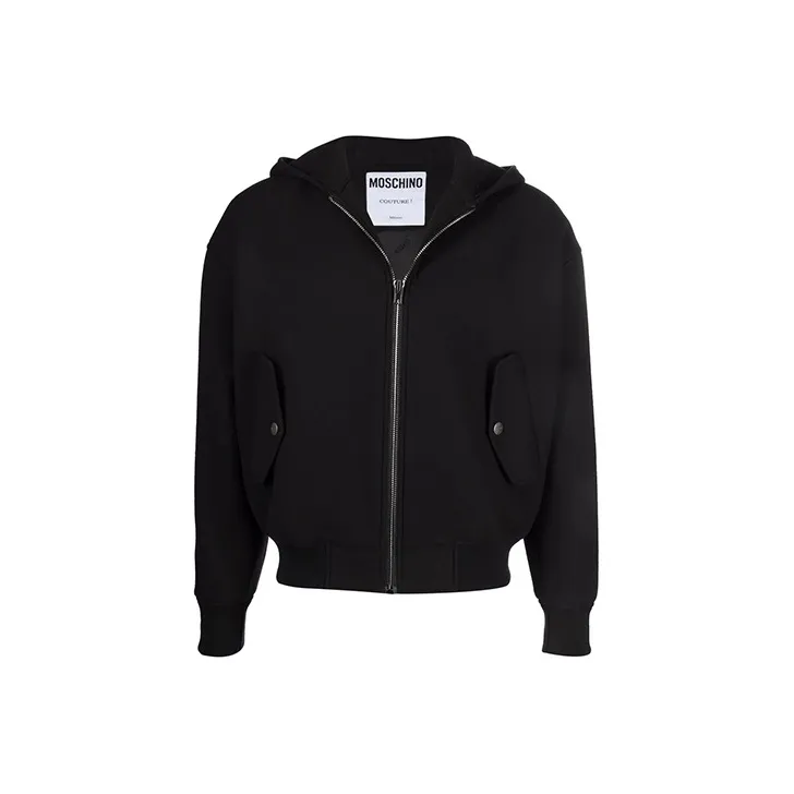 MOSCHINO Logo Printed Zipped Hoodie-0
