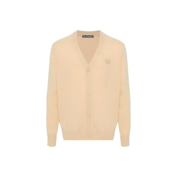 Acne Studios Logo Patch Knitted Cardigan