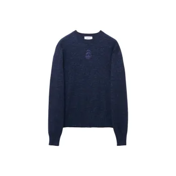 Alexander McQueen Skull Embroidered Crewneck Jumper