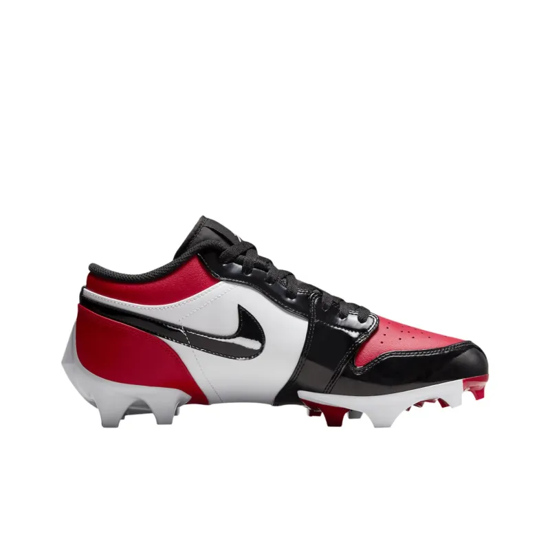 Jordan Air Jordan 1 Anti Slip Wear Resistant Soccer Shoes Men's Red White-1