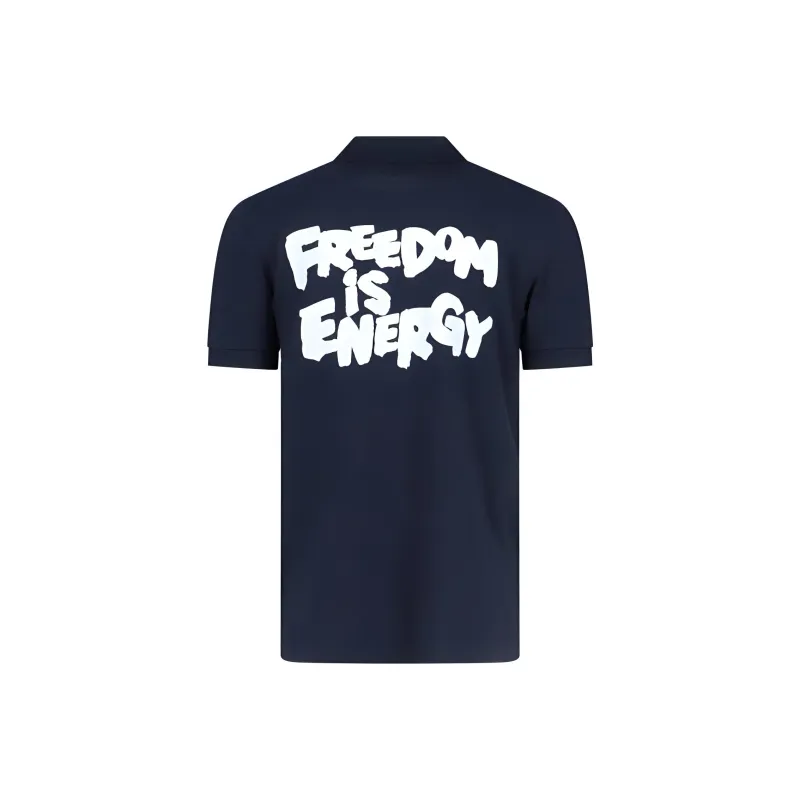 CDG X Fred Perry Slogan-print Polo Shirt-1