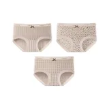 [3 Pack]Wave Pattern+Leopard Print Coffee+Dashed Grid