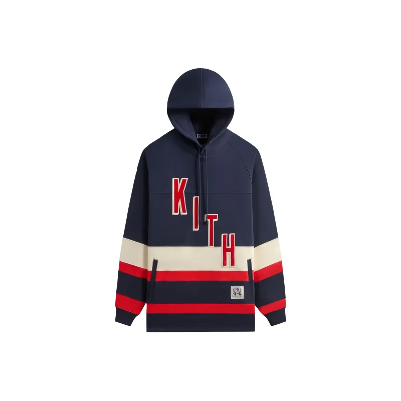 Mitchell Ness X New York Rangers Skewed Delk Hoodie-0