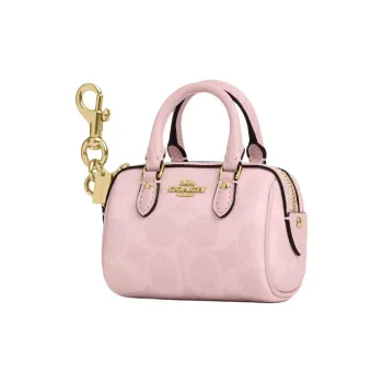 COACH Rowan Leather Bag Accessory Mini Women's Pink