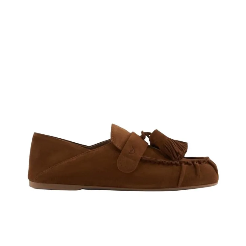 EMPORIO ARMANI Casual Single Shoes Women's Brown-1