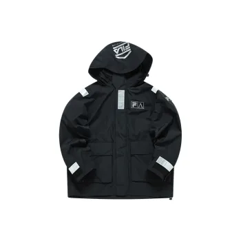 FILA FUSION ARIES Collaboration Collection Jacket Fall Unisex Pitch Black
