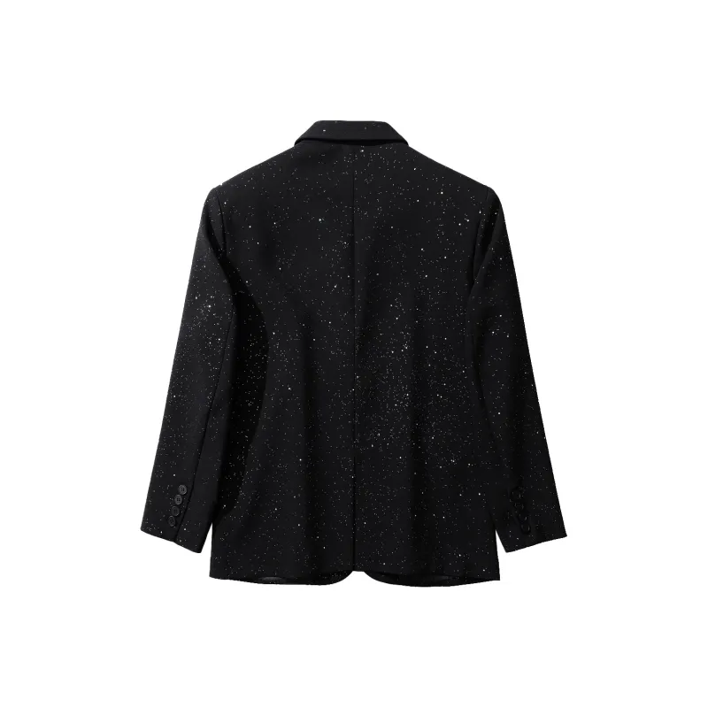 GOOSELIAR Fashion Business Suit Coat Unisex Classic Black-6