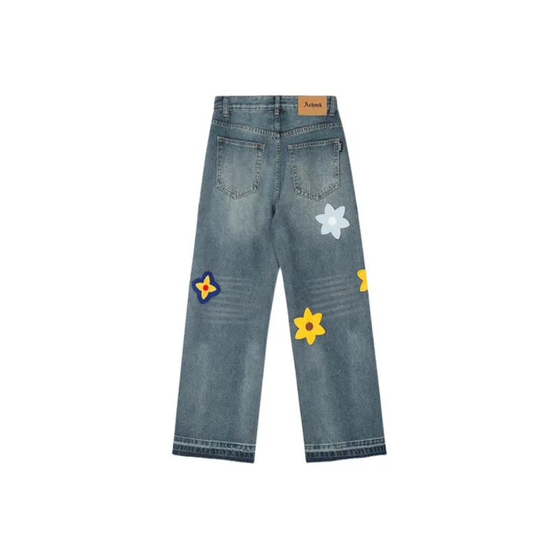 LIGHTNING MONSTER Jeans Unisex Blue-1