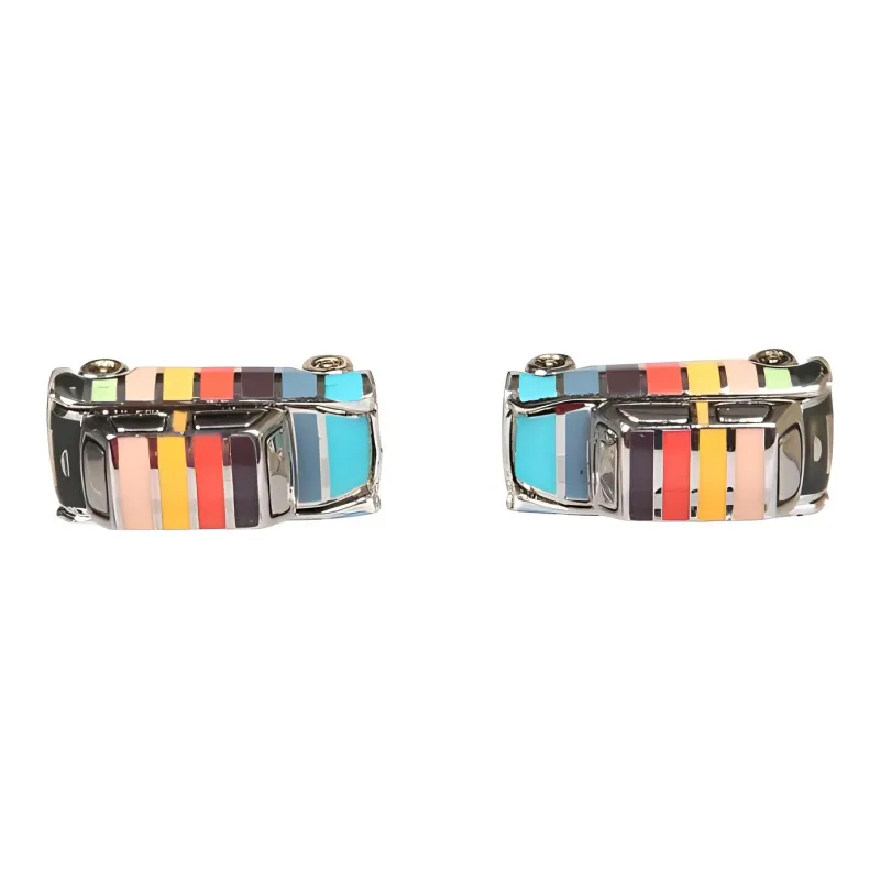Paul Smith Artist Stripe Mini Cufflinks-3
