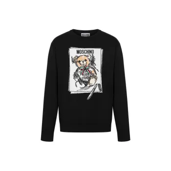 MOSCHINO Teddy Bear Printed Sweatshirt