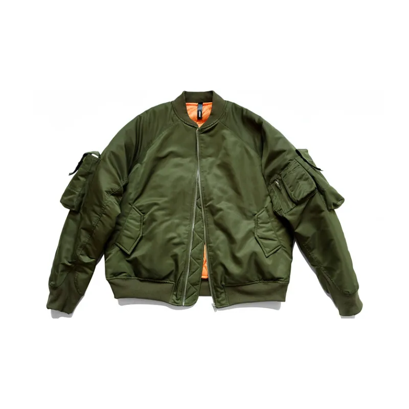 STNW Baseball Collar Loose Fit Long Sleeved Jacket Unisex-3