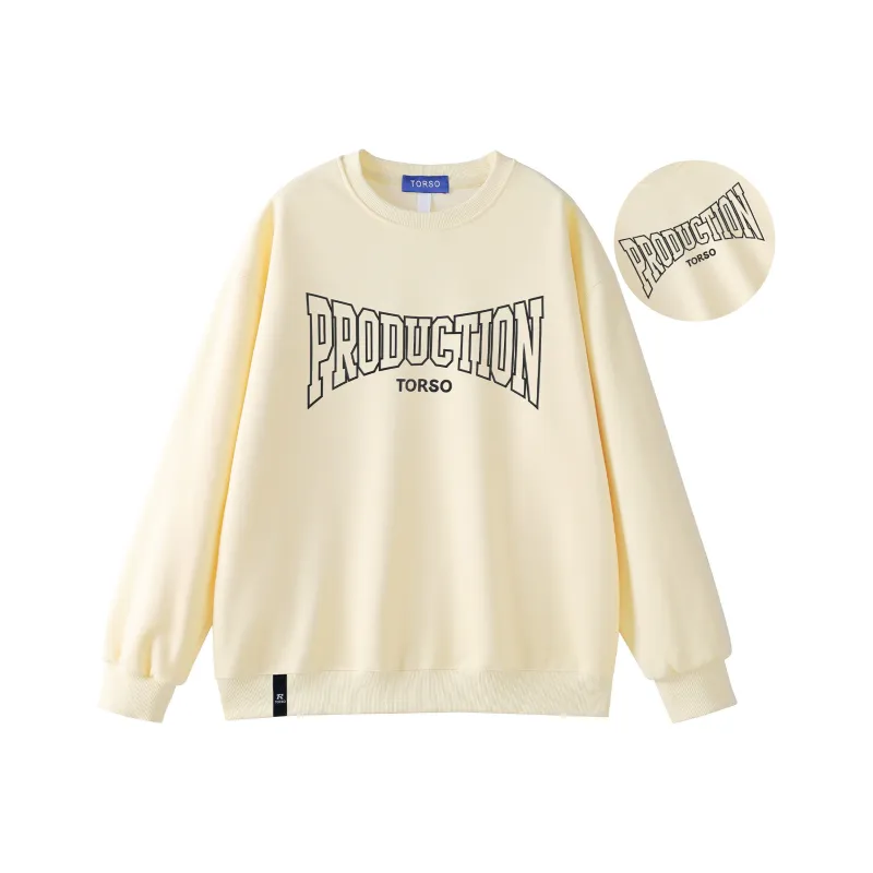 Torso Sweatshirt Unisex Light Gray-13