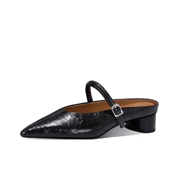 JESSICA SOPHIA Rubber Sole Metal Abrasion Resistant Slip Resistant Closed Toe Slippers Women's-0