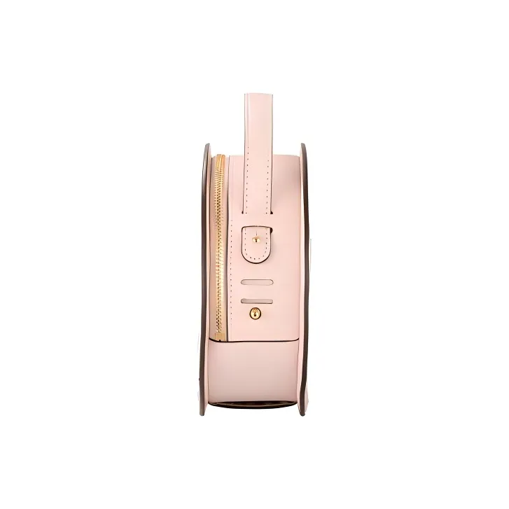 MICHAEL KORS Aidy Leather Round Bag Shoulder Bag Crossbody Bag Medium Size Women's Vanilla White & Pink-3