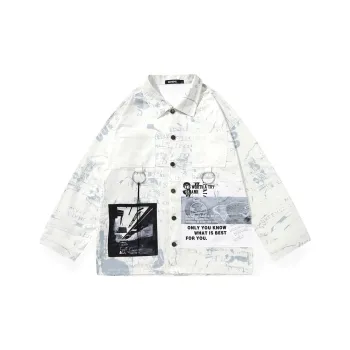 GENANX Jacket Fall Unisex White